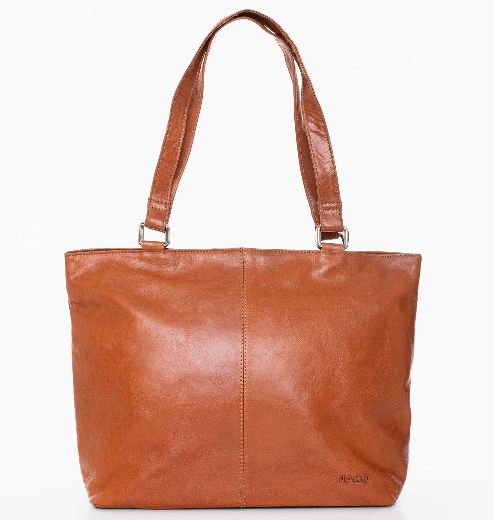 Leather Shoulder Bag NK2028 - Brown