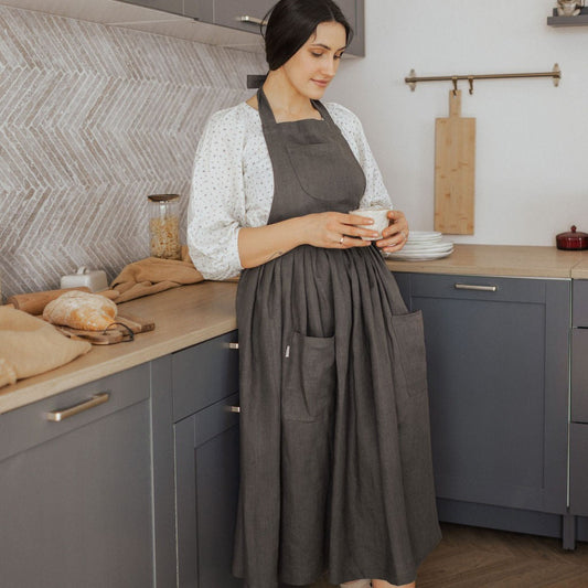 Linen Retro Apron