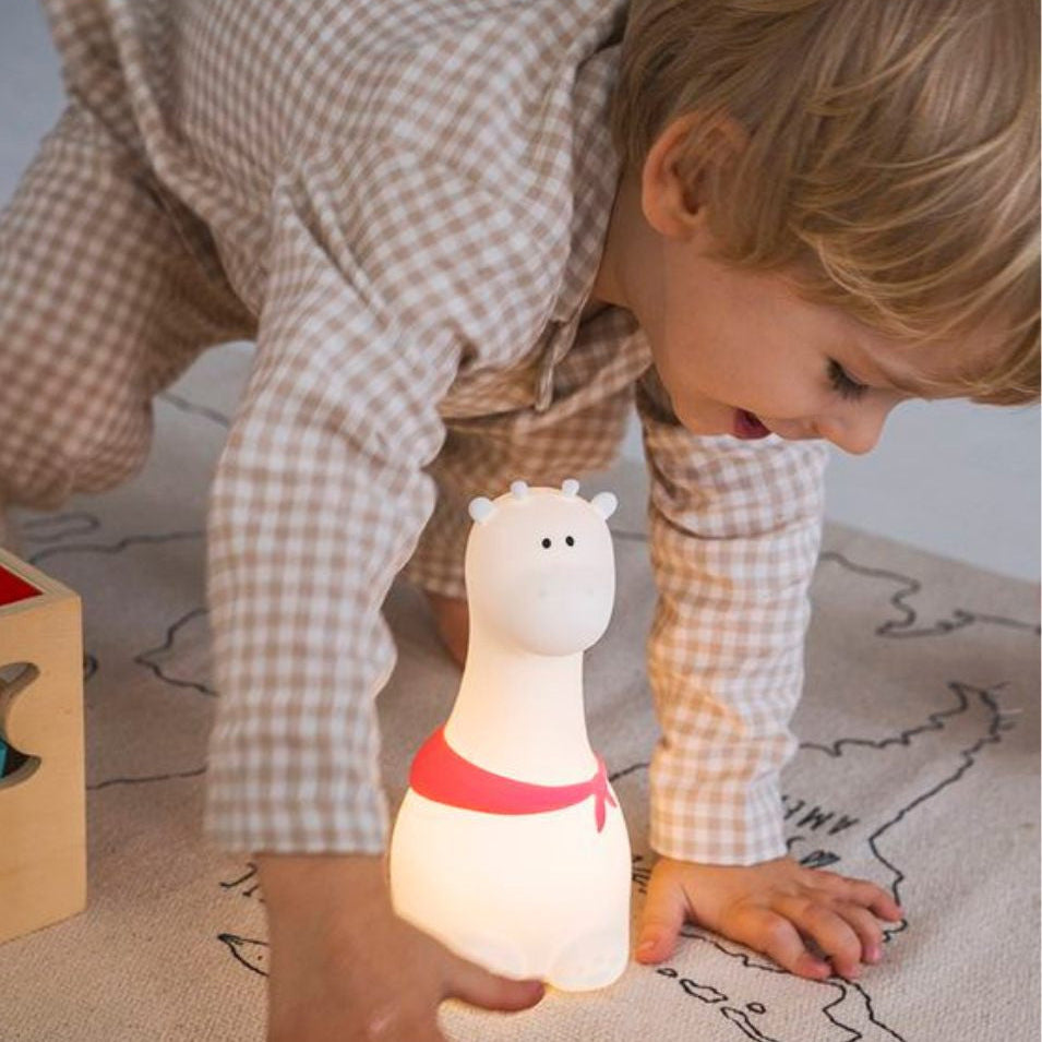 Giraffe Silicone Lamp - White