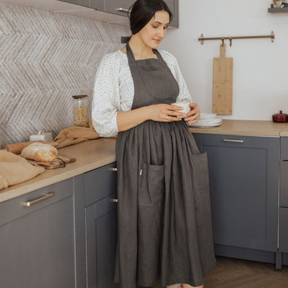 Linen Retro Apron