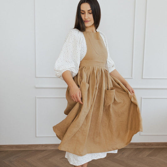 Linen Retro Apron
